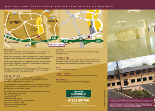 Bower & Bailey Willow Court, Witney, Oxon - 2 sided brochure